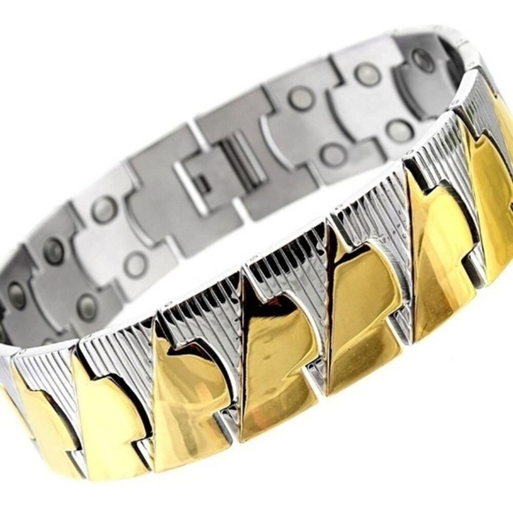 New Stainless steel double magnetic bracelet